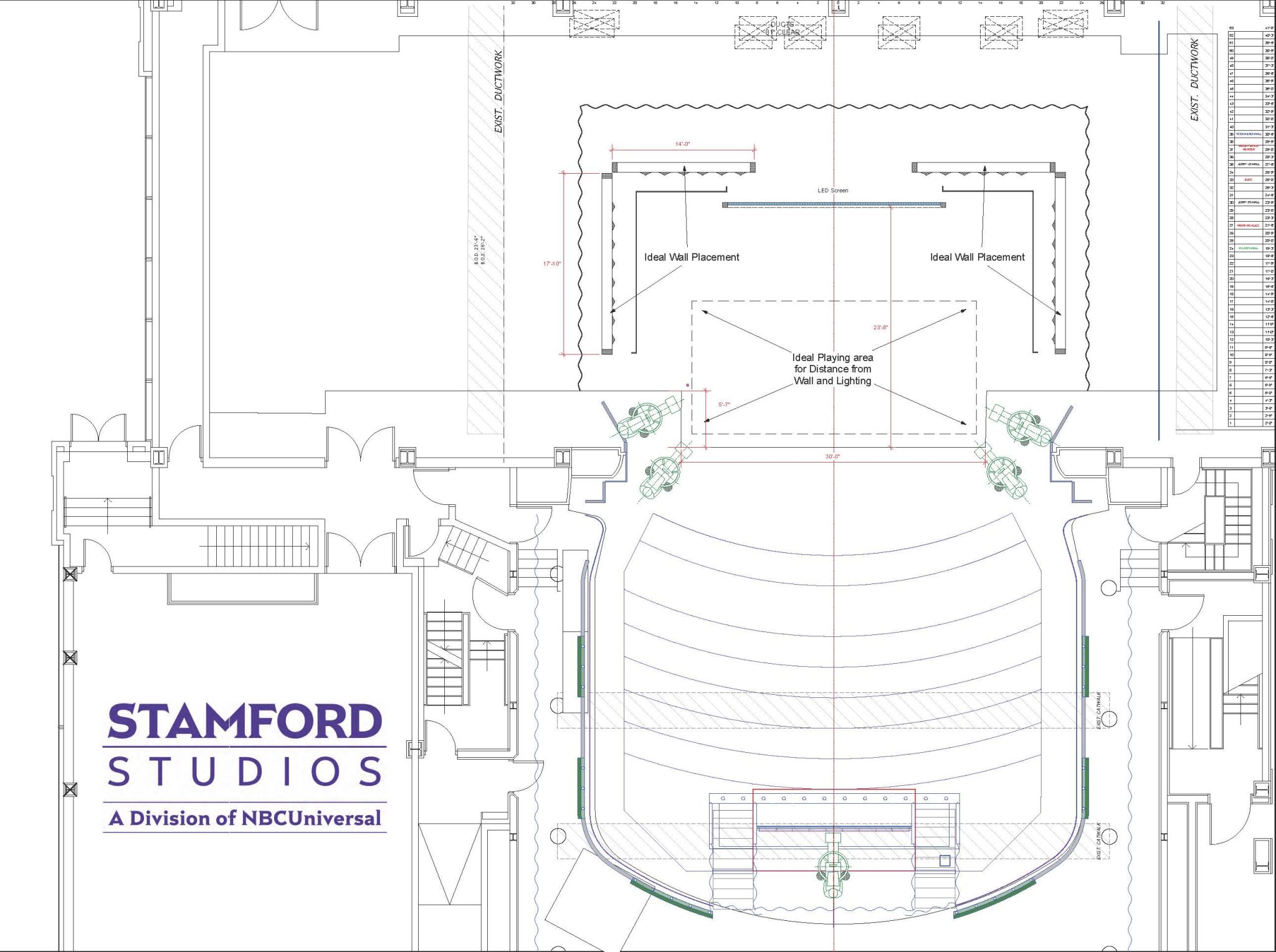 Studio Rentals: Studio A Floor Plans | Stamford Studios