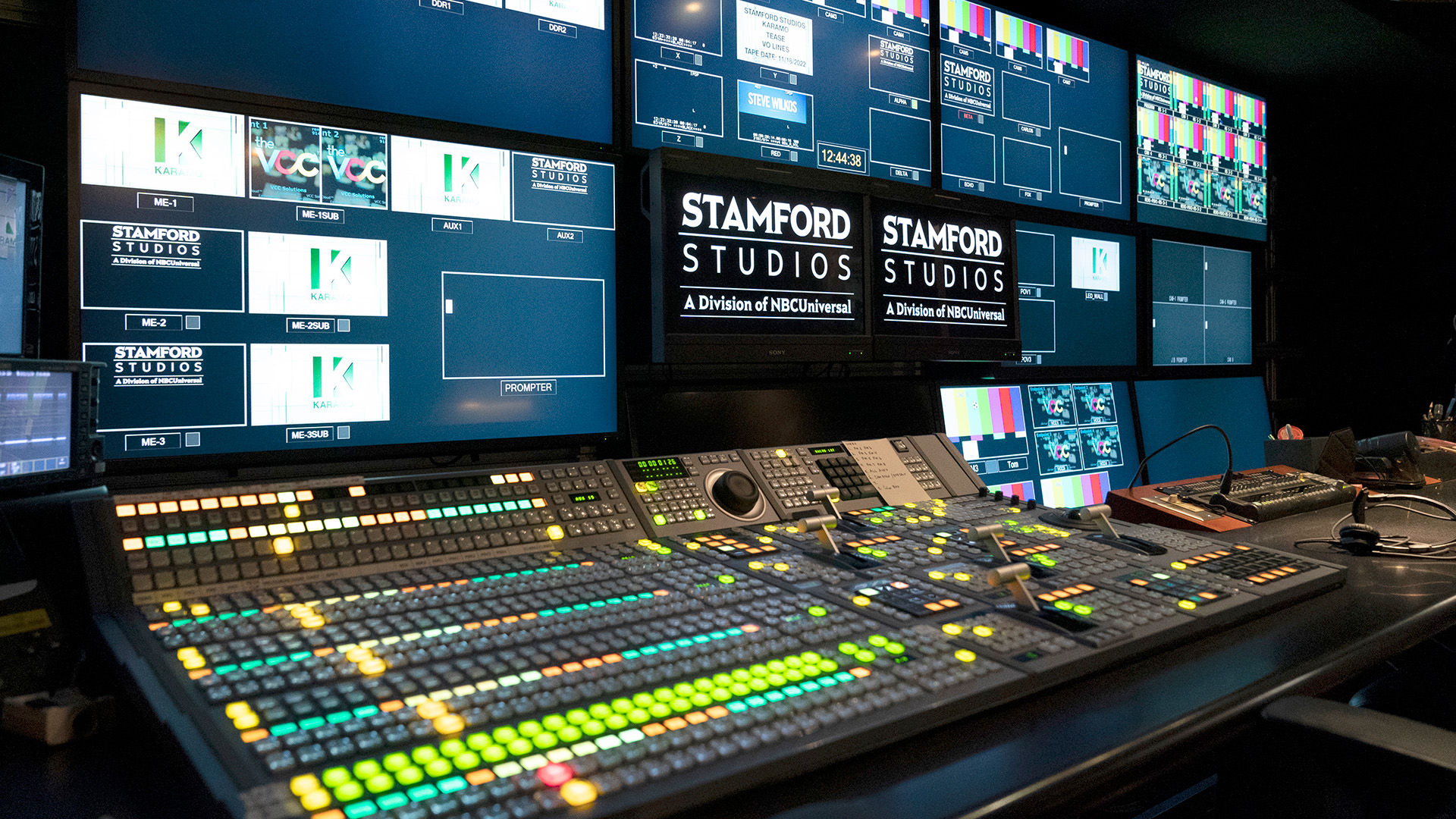 Production studio control room